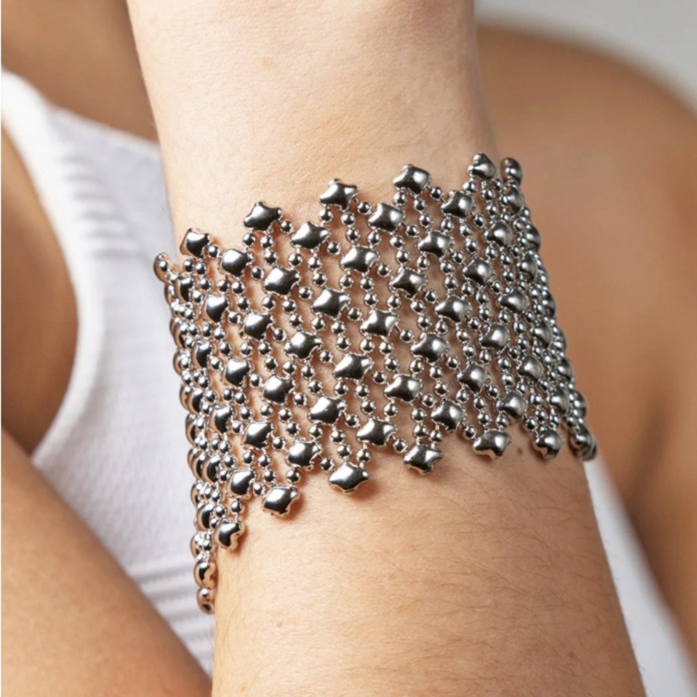 Beautiful SG Sergio Gutierrez Liquid Metal Bracelet/Cuff.  Excellent condition